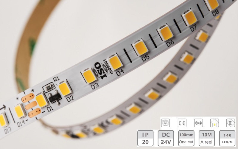 24V-8mm-140d Low-Voltage Light Strip